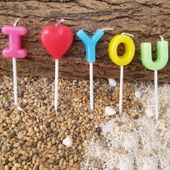 Happy Candle 5'li I love You Kalp Mum Seti mm02 - 1