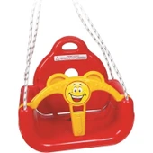 KETTE Çocuk Salıncağı Emniyet Kemerli Ön Barlı Sevimli Yüz Tasarımlı 2-7 Yaş Bahçe Kullanımı thumbnail 2