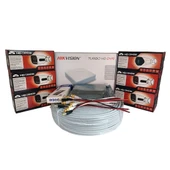 Hikvision 6’lı Full HD Güvenlik Kamerası Seti Renkli Gece Görüşlü, Olay Anında Bildirim thumbnail 1