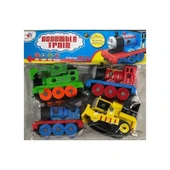 Ercan Oyuncak Poşetli 4 Lü Söktak Tren Seti - 1