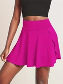 MDB Kadın Yüksek Bel Cepli Sandy Short Etek thumbnail 6