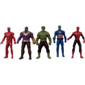 Bvm Oyuncak 5'li Avengers Yenilmezler Süper Kahraman Aksesuarlı Işıklı Figürler - 1