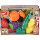 Birlik Oyuncak 22 Parça Oyuncak Meyve Sebze Kesme Seti thumbnail 1