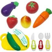 Birlik Oyuncak 16 Parça Oyuncak Meyve Sebze Kesme Seti - 1