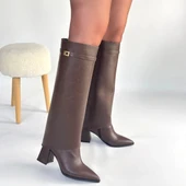 Jike Kahverengi Cilt Tak Çıkar Çizme thumbnail 4