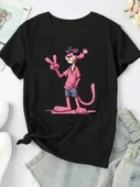 MDB Baskılı Oversize Bisiklet Yaka Tshirt  Beyaz thumbnail 2