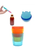 mycey İlaç Ve Vitamin Kaşığı/Mavi Atıştırma Kabı/Mini Bebek Bardakları - 1
