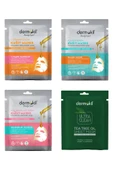 Dermokil 4’Lü Maske C vitaminli/Kolajen/Hyaluronik Asit/Çay Ağacı Kâğıt maske - 1
