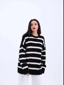 MDB 43111 TRİKO ÇİZGİLİ SALAŞ KAZAKSİYAHEKRU thumbnail 5