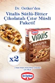 Dr. Oetker 2'li Vitalis Çıtır Müsli Sütlü-bitter Çikolatalı 450 gr - 1