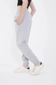 MDB Üç İplik Basic astikli Eşofman Pantolon  Gri thumbnail 3