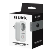 S-link SL-010 16A/250V 750 Joule Anahtarlı Isıya Duyarlı Devre ve Akım Korumalı Tekli Priz S-link thumbnail 4