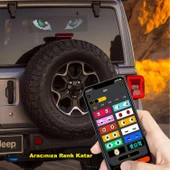 HyMark 35x10cm Programlanabilir LED Matrix Kayan Yazı 20x64 Pixel Emoji Tabela Araba Bluetooth APP Kontrol thumbnail 7