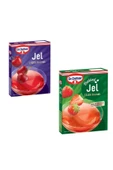 Dr. Oetker Jel Bitkisel Çilek/Vişne Aromalı 100 G+100G - 1