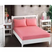 Çift Kişilik Düz Lastikli Çarşaf ve Yastık Kılıfı - 1