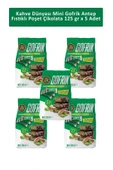 Kahve Dünyası Kahve Dünyası Mini Gofrik Antep Fıstıklı Poşet Çikolata 125 gr x 5 Adet - 1