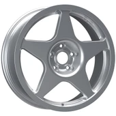 EMR-DY1327-30 7.0x17" -4x108 ET35 63.4 Silver Jant (4 Adet) - 1