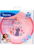 mycey Beslenme Seti(Vakumlu Tabak + Paslanmaz Çelik Çatal Kaşık Seti ) - 2