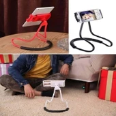 Boyunluk Telefon Tutucu Boyuna Asılan Telefon Tutucu Portatif Stand Boyun Askılı Tutacak - 6