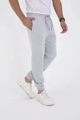 MDB Unisex Kışlık Üç İplik astikli Eşofman Pantolon  Gri thumbnail 2