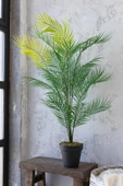 Yapay Ağaç Areka Ağacı Palmiye Ağacı Salon Bitkisi Yapay Areka 130 Cm 20 Yaprak - 2
