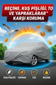 4 Mevsim Dayanıklı Su Geçirmez Lastikli PEVA Araç Örtüsü – UV, Kar, Yağmur ve Rüzgar Koruması - 4