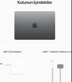MacBook Air M2 8 GB 512 GB SSD 13.6" MLXX3TU/A Uzay Grisi Outlet (Açıklamayı Okuyunuz) - 2
