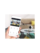 360 Derece Dönebilen Full HD - 1080P Wi - Fi Akıllı IP Kamera Bebek Odası, Salon, Güvenlik Kamerası - 2