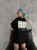 MDB Unisex Baskılı Oversize Thirt  iyah thumbnail 3