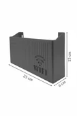 Duvara Asılabilir Modem Wifi Saklama Kutusu – Pleksi Minimalist Tasarım 25x15x6 cm thumbnail 10