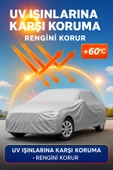 4 Mevsim Dayanıklı Su Geçirmez Lastikli PEVA Araç Örtüsü – UV, Kar, Yağmur ve Rüzgar Koruması - 2