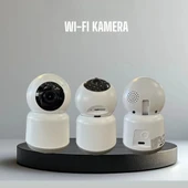 360 Derece Dönebilen Full HD - 1080P Wi - Fi Akıllı IP Kamera Bebek Odası, Salon, Güvenlik  Kamerası - 8