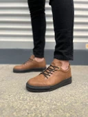 JY152 Cool Bağcıklı Cilt Erkek Günlük Spor Klasik Ayakkabı CST - Taba thumbnail 2