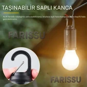 ALASKA T01-B Type-C ve Solar Şarjlı Sıcak Işık (Warm Light) Kamp Lambası - 4