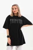 MDB Unisex Taş Desenli Oversize Thirt  iyah thumbnail 1