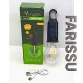 ALASKA T01-B Type-C ve Solar Şarjlı Sıcak Işık (Warm Light) Kamp Lambası - 7