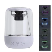 MagicVoice MV-24696 600 Mah Taşınabilir RGB Mikrofonlu Aux-TF-Bluetooth 3 Watt Hoparlör (Beyaz) - 1