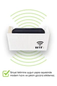 Duvara Asılabilir Modem Wifi Saklama Kutusu – Pleksi Minimalist Tasarım 25x15x6 cm thumbnail 8