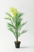 Yapay Ağaç Areka Ağacı Palmiye Ağacı Salon Bitkisi Yapay Areka 130 Cm 20 Yaprak - 1