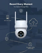 Sensörlü, Dış Mekan Akıllı Güvenlik Kameras, Elektrikle Çalışır, Su Geçirmez, Telefonla İzlenebilir thumbnail 3