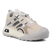 Kız Çocuk Bej Siyah Günlük Spor Ayakkabı | Rahat Yürüyüş ve Koşu Sneaker - Şık ve Dayanıklı Tasarım thumbnail 3