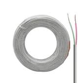 Lan LN-TEL22 2 Li Köken 100 Metre Beyaz Flat Telefon Kablosu - 1