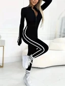 MDB Kadın Uzun Kollu önden Fermuarlı şardonlu Dalgıç Tulum thumbnail 1