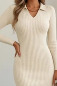 MDB Kadın Uzun Kollu Triko Elbise thumbnail 2