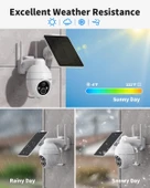 Güneşe Enerjili, Kaliteli Solar Dış Mekan Akıllı Kamera, Arıcı, Çiftçi, Çoban Kamerası, Full HD 3 MP - 8