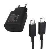 Weko WK-27877 Note10 Siyah 25 Watt Şarj Başlık Adaptörü + Type-C To Type-C Kablo - 3
