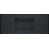 Real Stone Flatstone 70x50 Siyah Etajerli Granit Banyo Lavabosu - 1