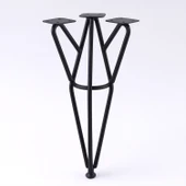 Rüzgar Siyah Metal Sehpa Masa Ayağı 41 cm Dayanıklı Mobilya Orta Zigon Destek Yükseltici Ayak Modeli thumbnail 6