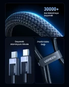 UGREEN USB-C to USB-C 240W PD Hızlı Şarj Kablosu, Uzay Girişi, 1m, 45067 - 10