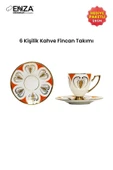 Kahramanlar Hera 6'lı 12 Parça Porselen Kahve Fincanı Takımı thumbnail 5